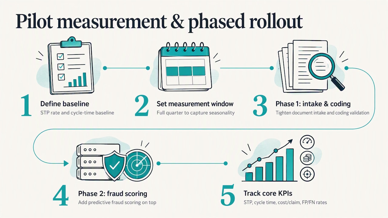 Quantifying benefits and ROI: what improvements insurers typically see — overview diagram