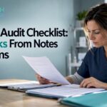 Auditor comparing clinical notes with a claim